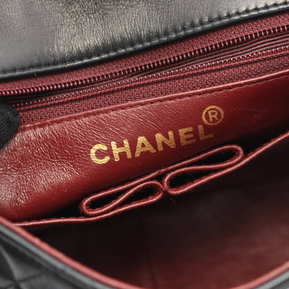 ミニマトラッセ20 チェーンショルダーバッグ ラムスキン ブラック ゴールド金具 ヴィンテージ シャネル バッグ CHANEL
