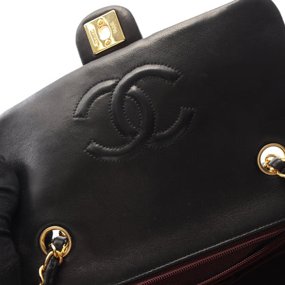 ミニマトラッセ20 チェーンショルダーバッグ ラムスキン ブラック ゴールド金具 ヴィンテージ シャネル バッグ CHANEL