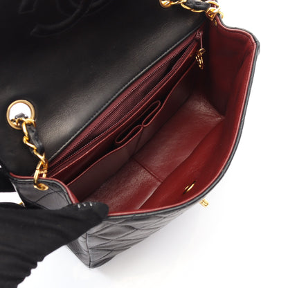 ミニマトラッセ20 チェーンショルダーバッグ ラムスキン ブラック ゴールド金具 ヴィンテージ シャネル バッグ CHANEL