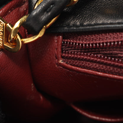 ミニマトラッセ20 チェーンショルダーバッグ ラムスキン ブラック ゴールド金具 ヴィンテージ シャネル バッグ CHANEL