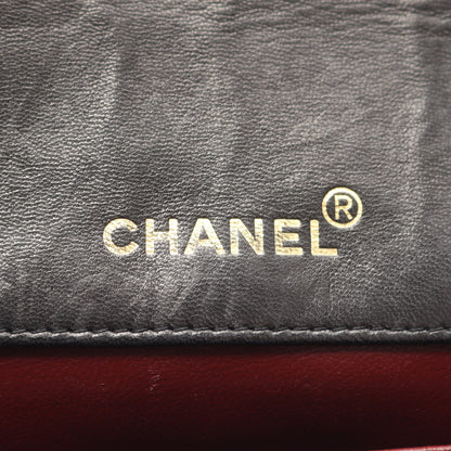 マトラッセ チェーンショルダーバッグ ラムスキン ブラック ゴールド金具 シャネル バッグ CHANEL