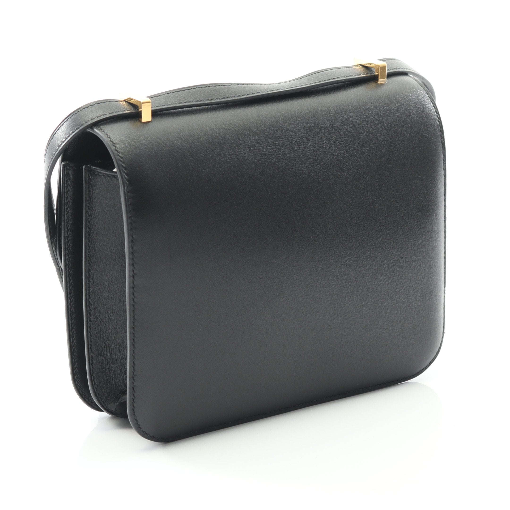 コンスタンス3 ミニ ショルダーバッグ ボックスカーフ ブラック