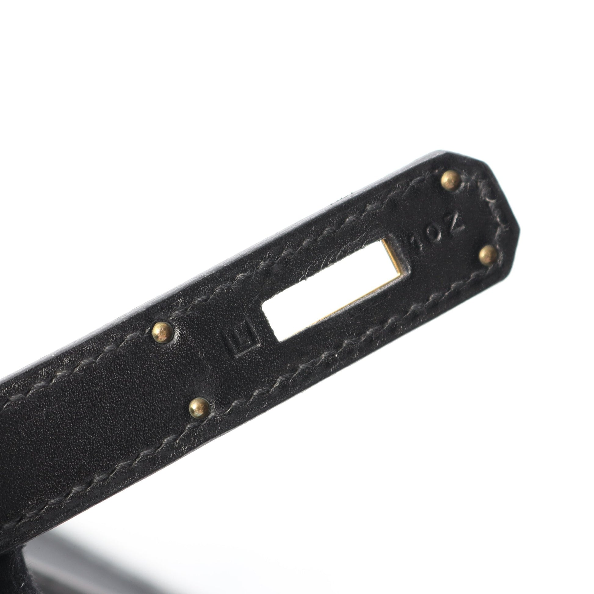 ケリー32 ハンドバッグ ボックスカーフ ブラック ゴールド金具 外縫い 2WAY □L刻印 エルメス バッグ HERMES