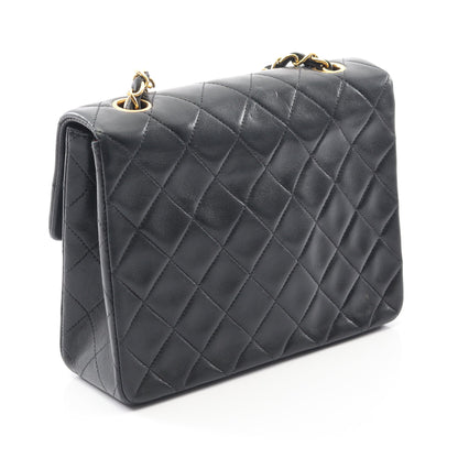 ミニマトラッセ20 チェーンショルダーバッグ ラムスキン ブラック ゴールド金具 ヴィンテージ シャネル バッグ CHANEL