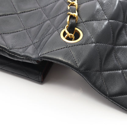 ミニマトラッセ20 チェーンショルダーバッグ ラムスキン ブラック ゴールド金具 ヴィンテージ シャネル バッグ CHANEL