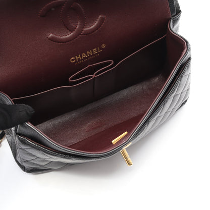 マトラッセ Wフラップ Wチェーンショルダーバッグ キャビアスキン ブラック ゴールド金具 シャネル バッグ CHANEL