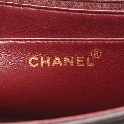 マドモアゼル デカマトラッセ Wチェーンショルダーバッグ ラムスキン ブラック ゴールド金具 シャネル バッグ CHANEL