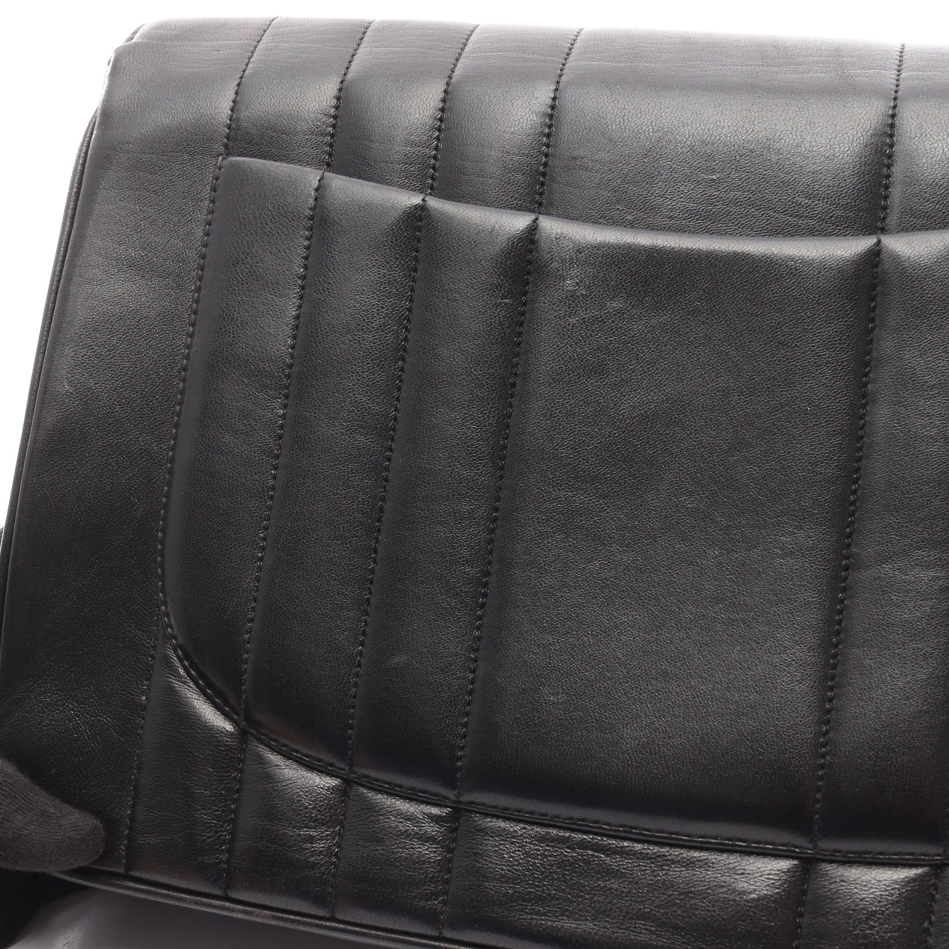 マドモアゼル デカマトラッセ Wチェーンショルダーバッグ ラムスキン ブラック ゴールド金具 シャネル バッグ CHANEL