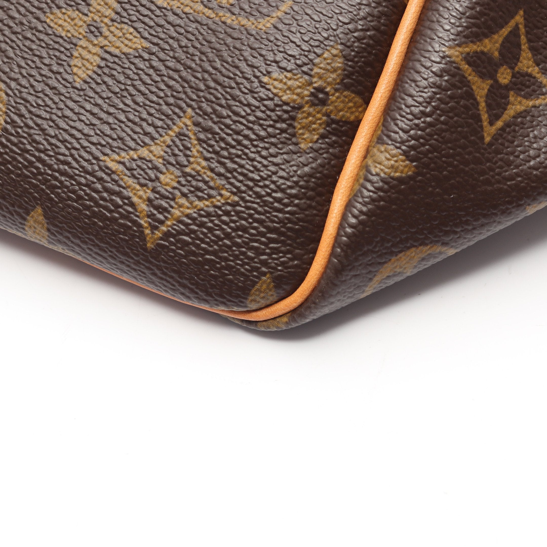 キーポル50 モノグラム ボストンバッグ PVC レザー ブラウン ルイ