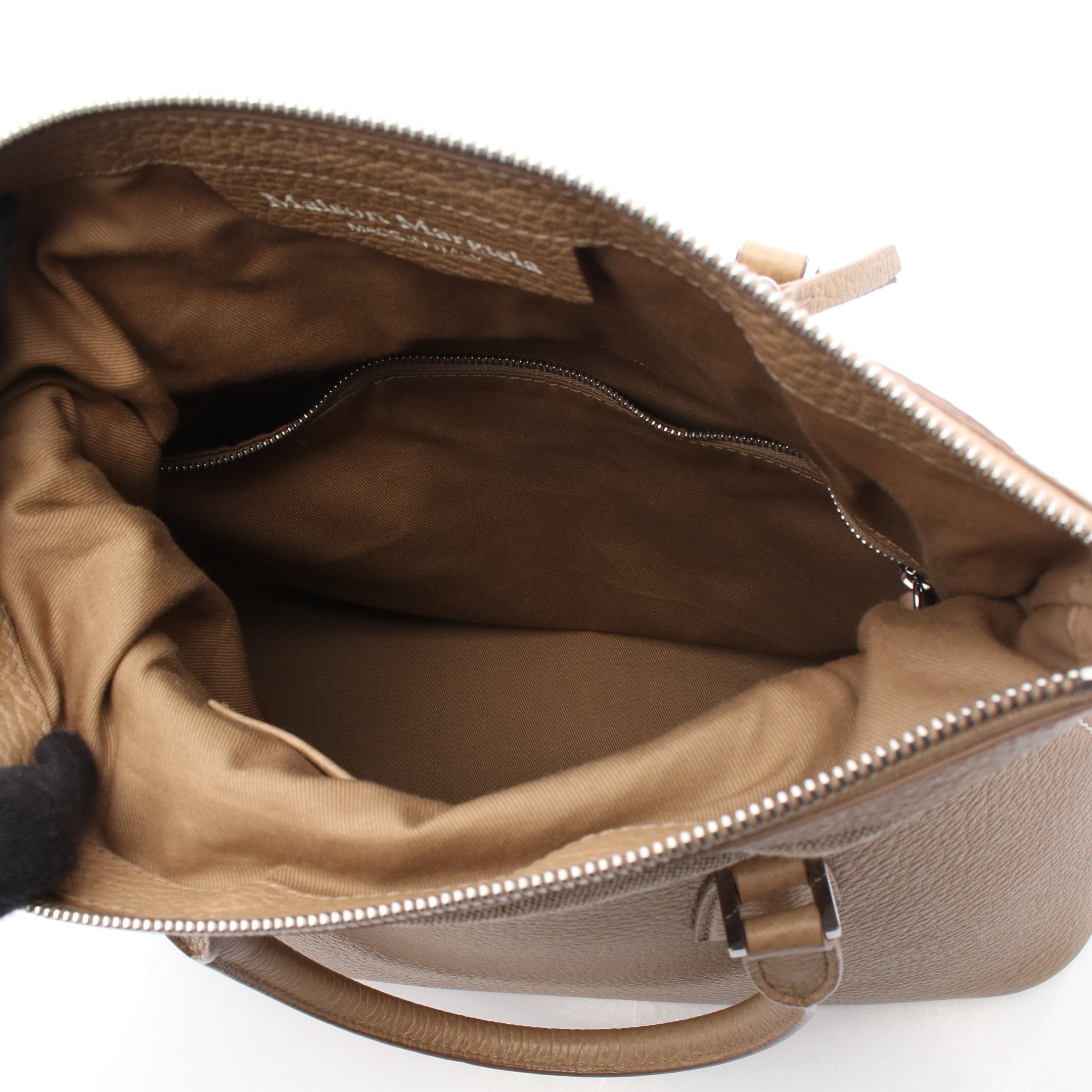 5AC ミディアム ハンドバッグ レザー ベージュ 2WAY メゾンマルジェラ