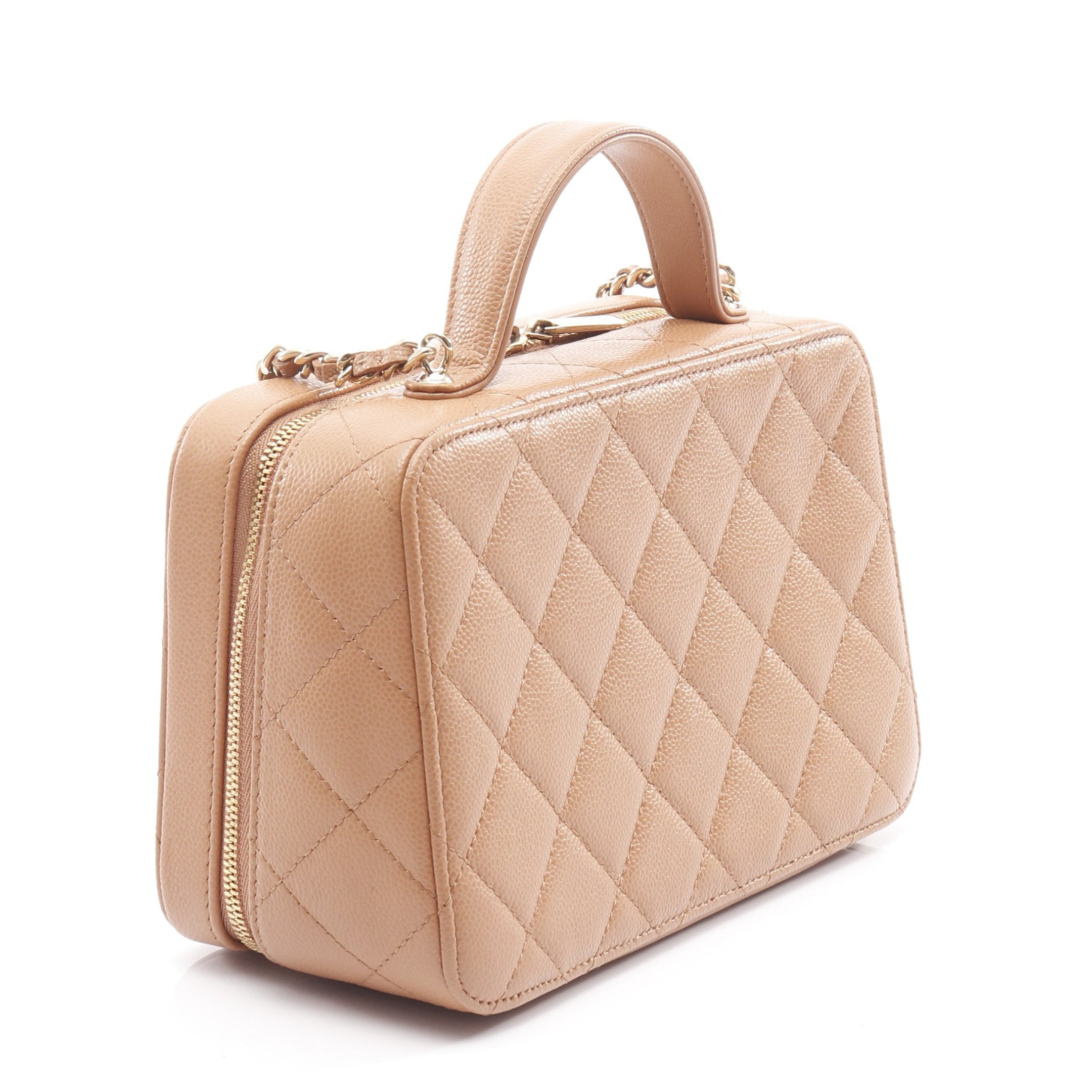CHANEL マトラッセ キャビアスキン チェーン バニティ ピンク マトラッセ バニティ バニティバッグ チェーンショルダーバッグ