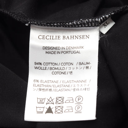 ワンピース 半袖 ギャザー コットン ブラック セシリーバンセン ワンピース CecilieBahnsen