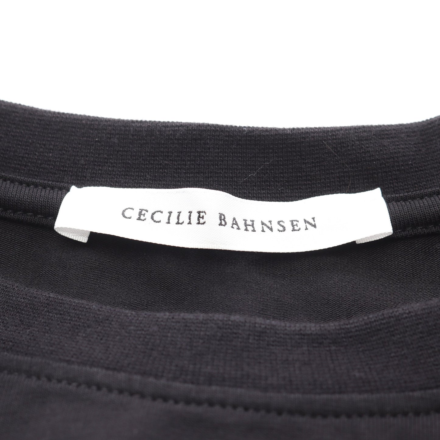 ワンピース 半袖 ギャザー コットン ブラック セシリーバンセン ワンピース CecilieBahnsen
