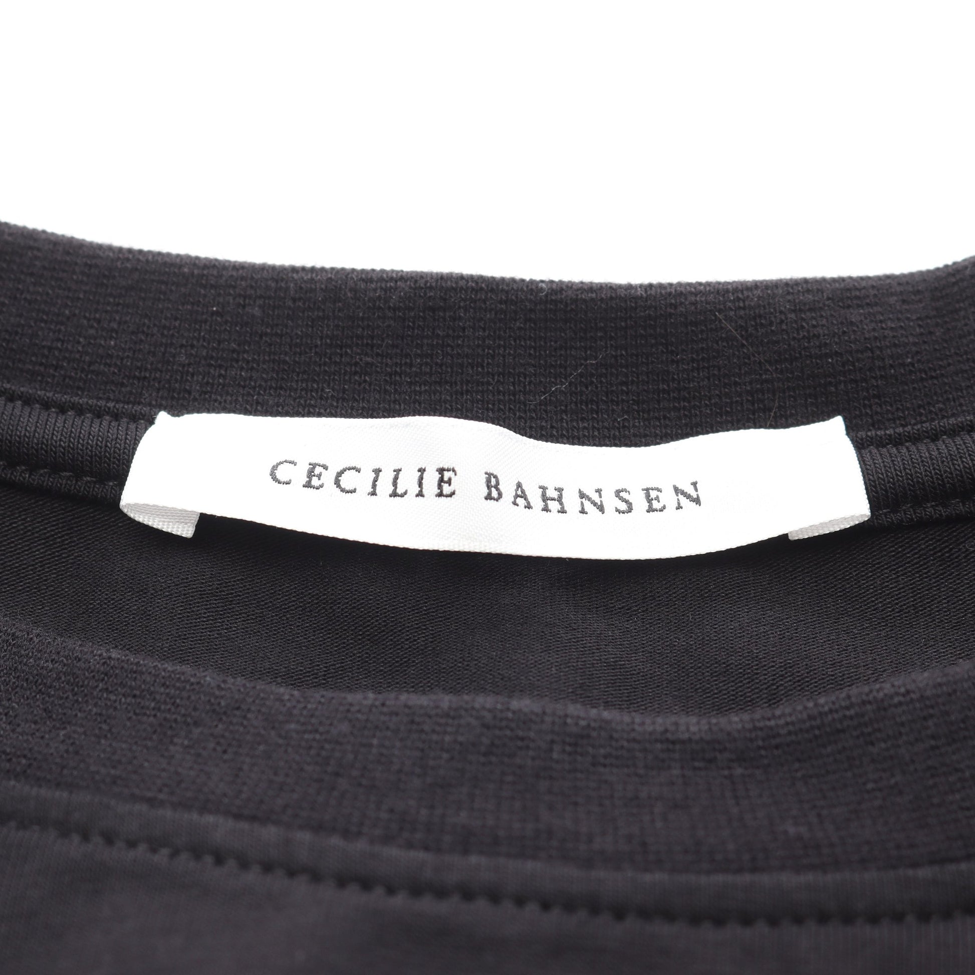 ワンピース 半袖 ギャザー コットン ブラック セシリーバンセン ワンピース CecilieBahnsen