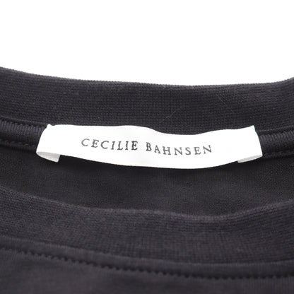 ワンピース 半袖 ギャザー コットン ブラック セシリーバンセン ワンピース CecilieBahnsen