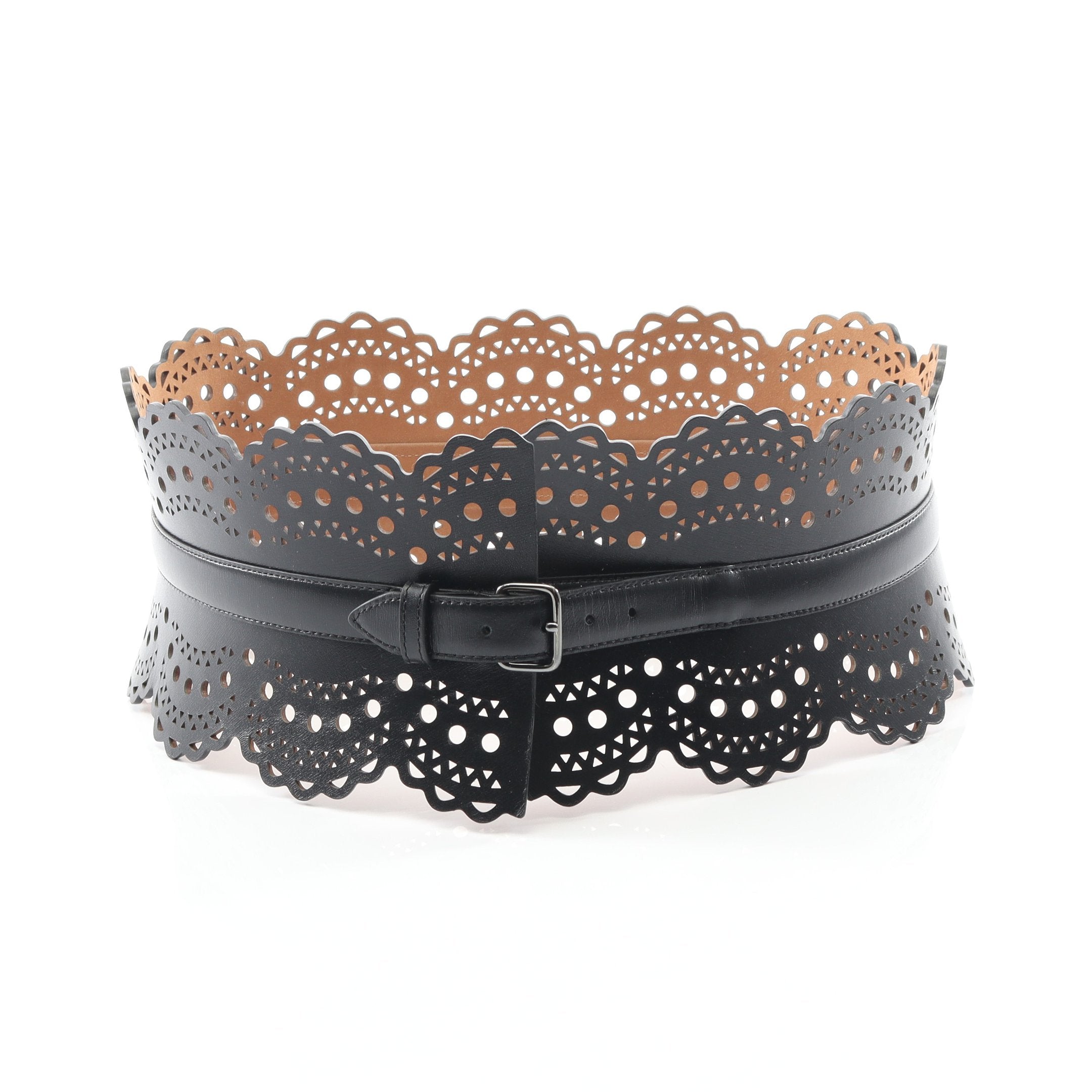 VIENNE ヴィエンヌ ビスチェ ベルト レザー ブラック アライア – RECLO