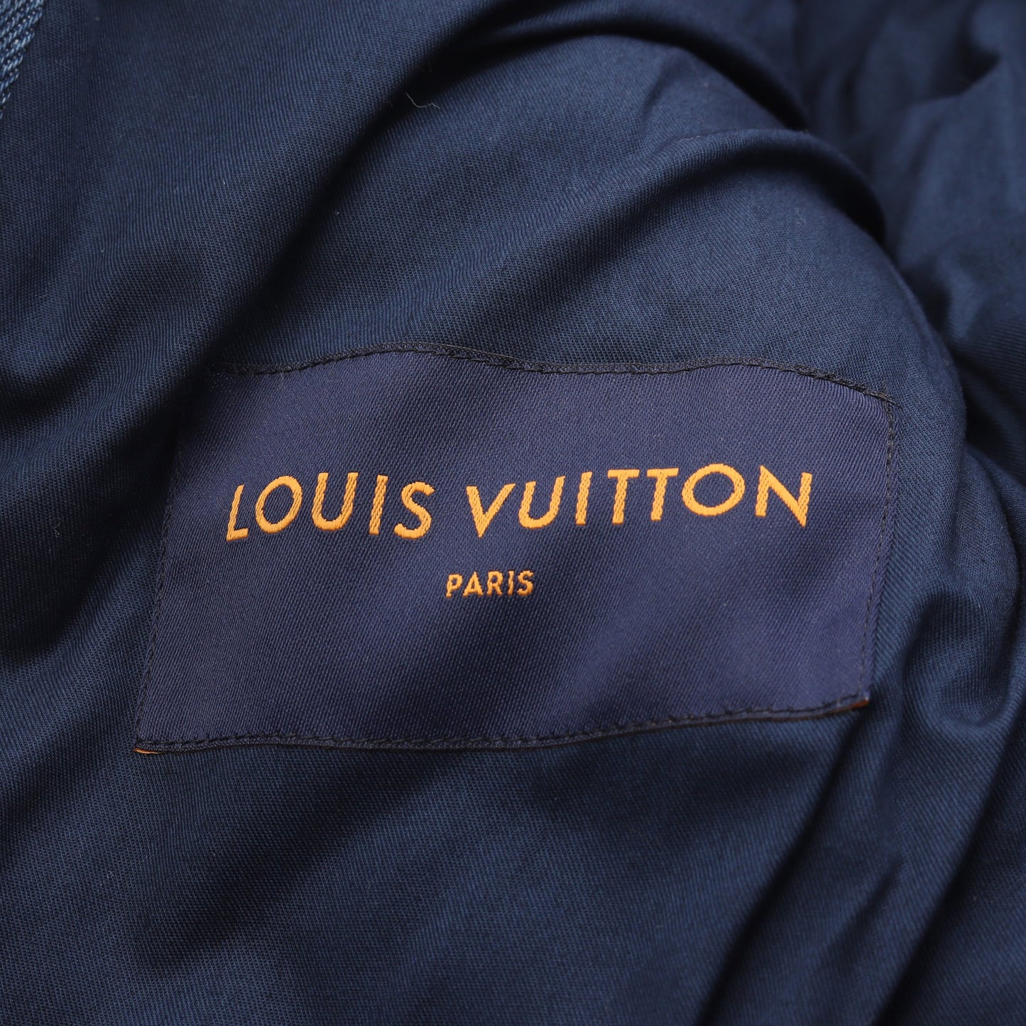 モノグラム パテッドデニムブルゾン ジャケット コットン ブルー 中綿 ルイヴィトン アウター LOUIS VUITTON