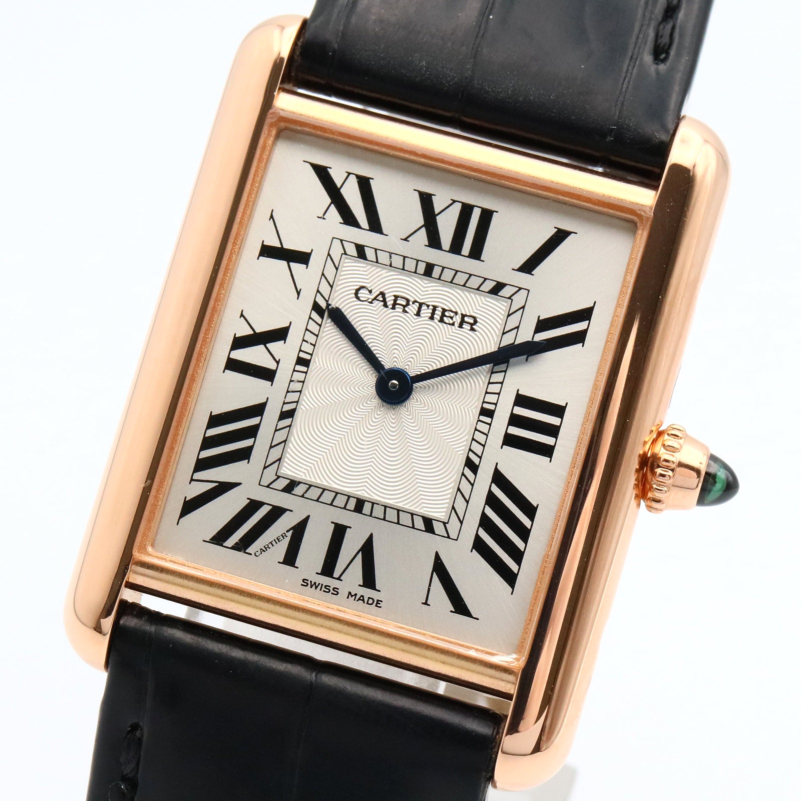 タンクルイ カルティエ LM メンズ 腕時計 手巻き K18PG（ピンク