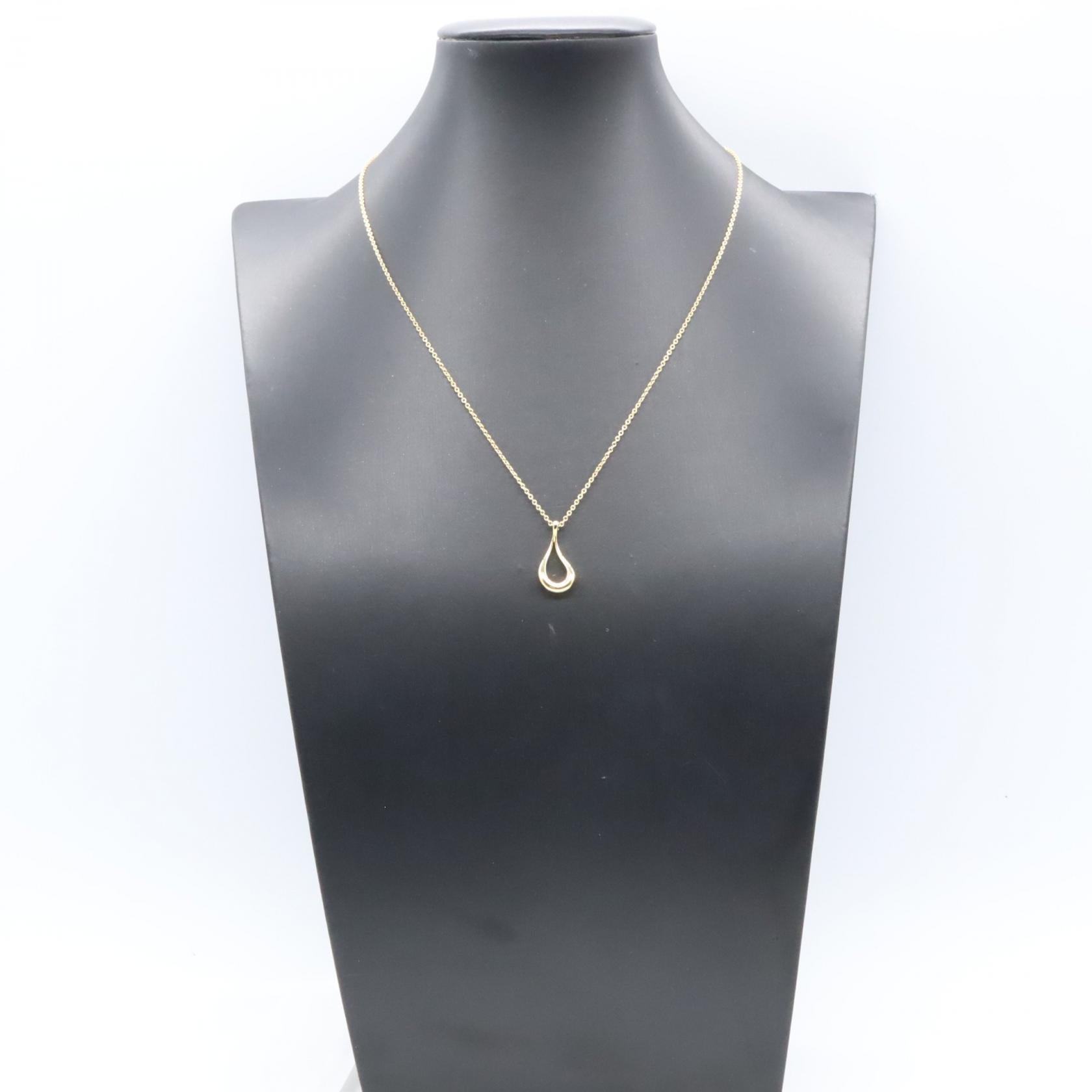 オープンティアドロップ ネックレス ネックレス K18YG イエロー