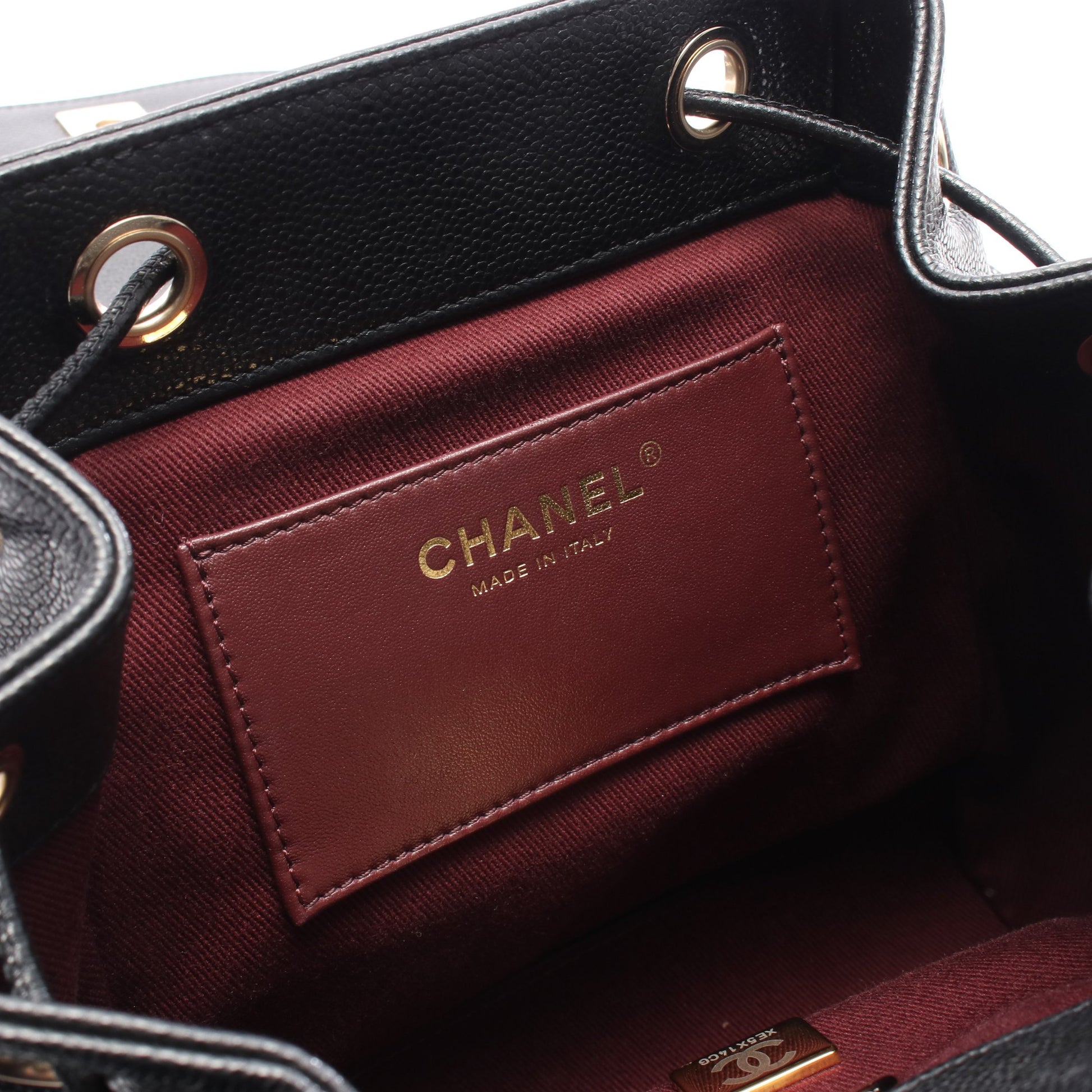 マトラッセ バックパック ミニリュック キャビアスキン ブラック ゴールド金具 シャネル バッグ CHANEL