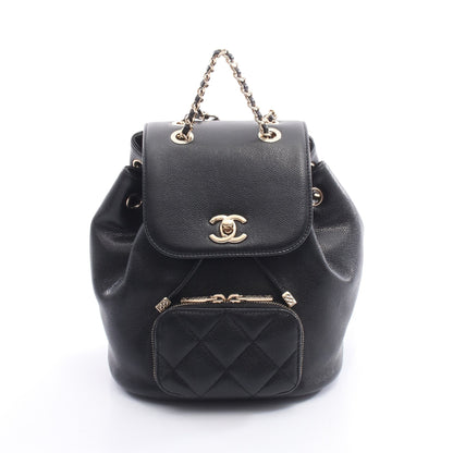 マトラッセ バックパック ミニリュック キャビアスキン ブラック ゴールド金具 シャネル バッグ CHANEL
