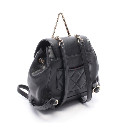 マトラッセ バックパック ミニリュック キャビアスキン ブラック ゴールド金具 シャネル バッグ CHANEL