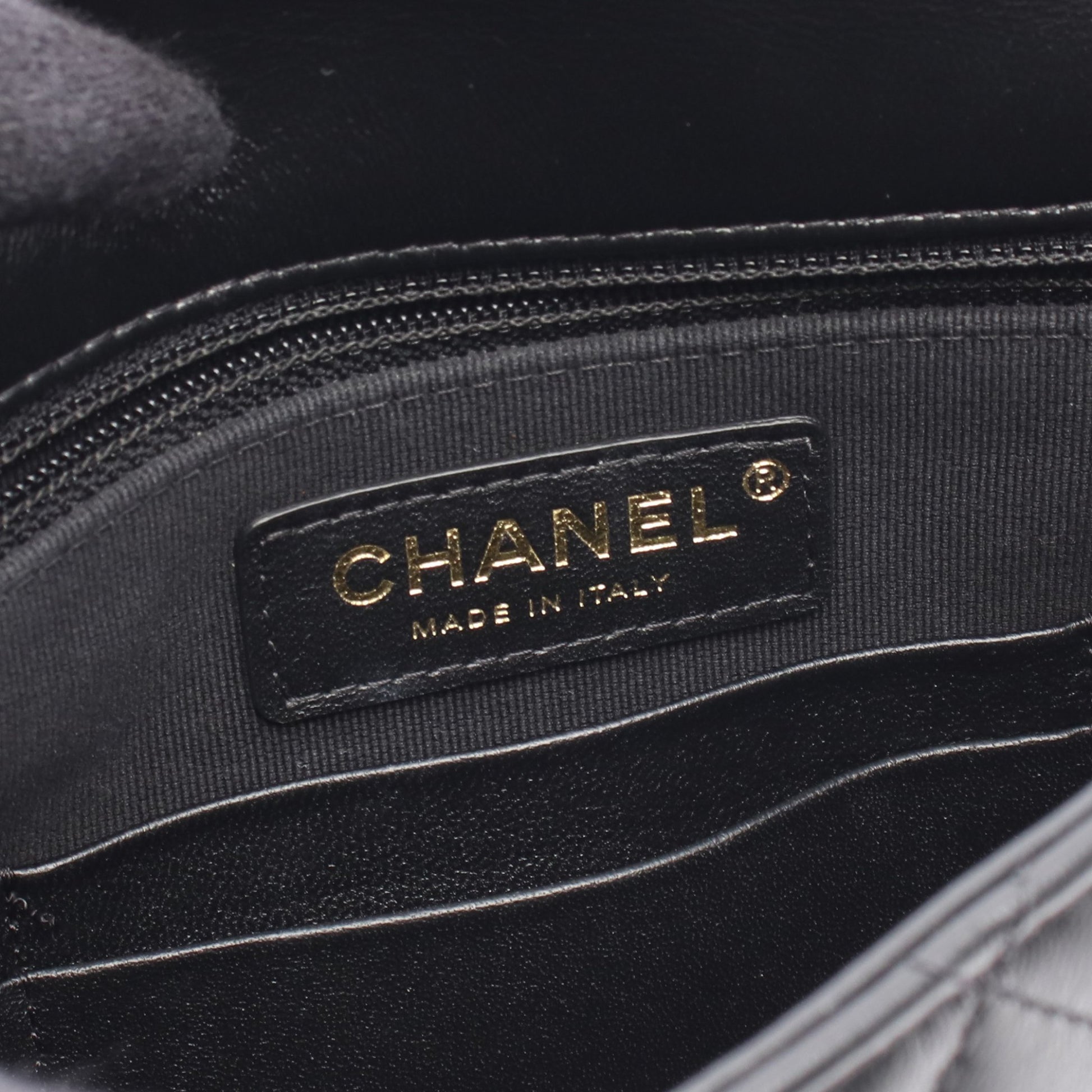 ココマーク チェーンショルダーバッグ ラムスキン ブラック ゴールド金具 シャネル バッグ CHANEL