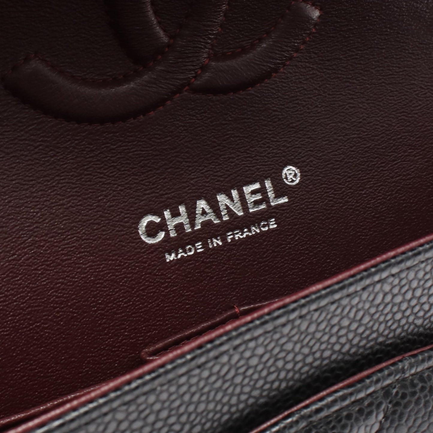 マトラッセ Wフラップ Wチェーンショルダーバッグ キャビアスキン ブラック シルバー金具 シャネル バッグ CHANEL