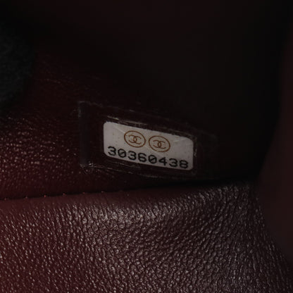 マトラッセ Wフラップ Wチェーンショルダーバッグ キャビアスキン ブラック シルバー金具 シャネル バッグ CHANEL