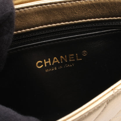 マトラッセ チェーンショルダーバッグ レザー ゴールド ゴールド金具 シャネル バッグ CHANEL