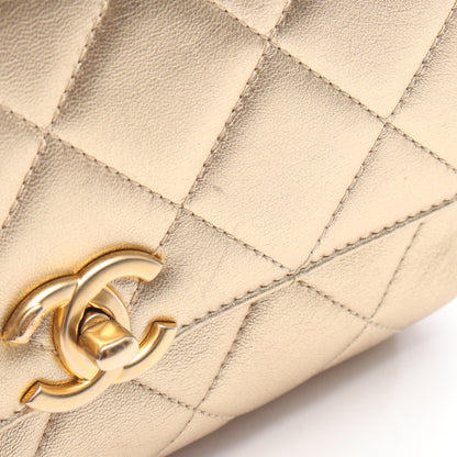 マトラッセ チェーンショルダーバッグ レザー ゴールド ゴールド金具 シャネル バッグ CHANEL