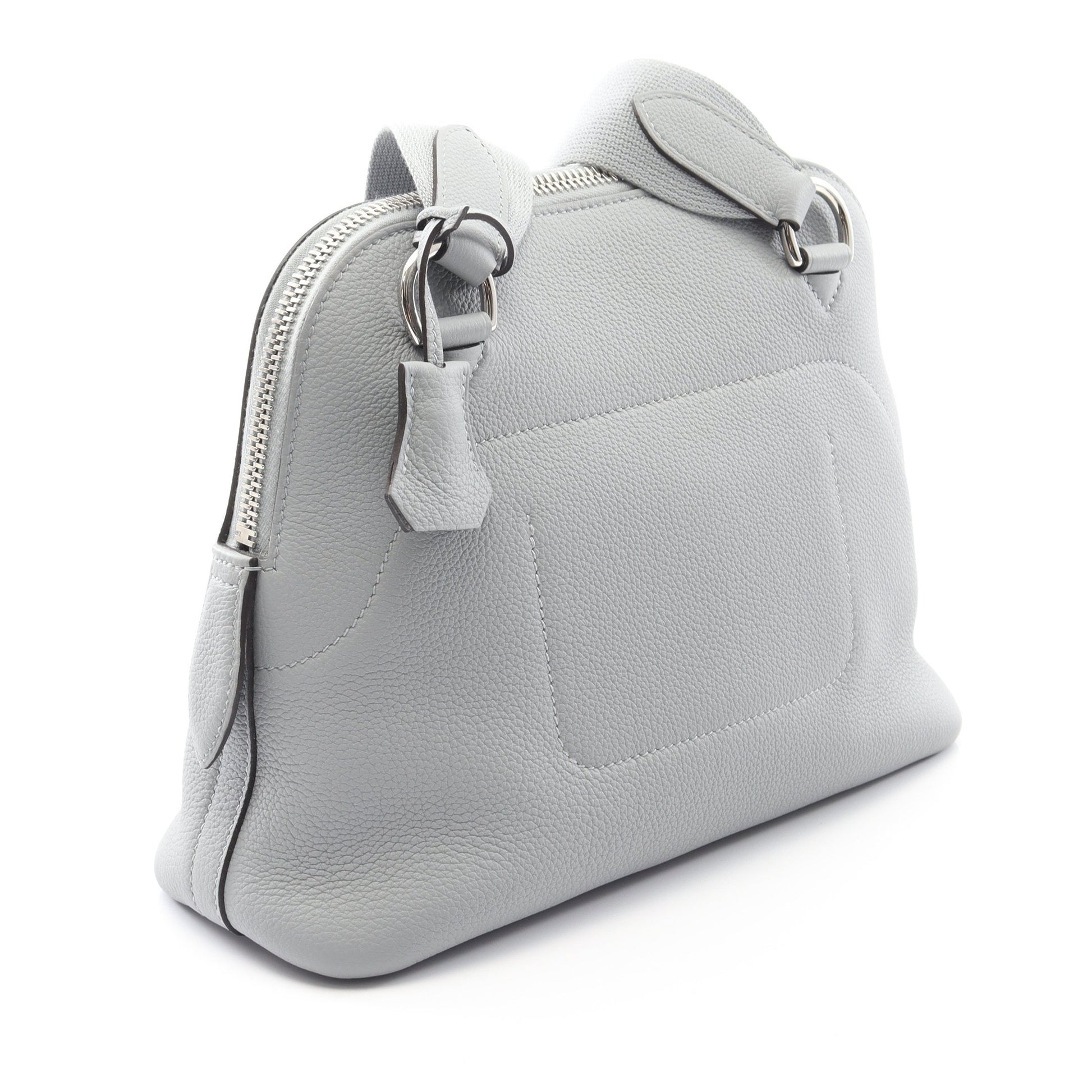 ボリード メッセンジャーバッグ グリパンタン ショルダーバッグ トゴ グレー シルバー金具 K刻印 エルメス バッグ HERMES