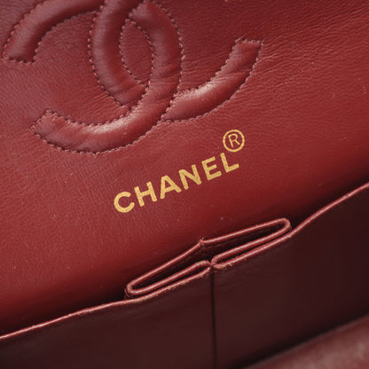 マトラッセ Wフラップ Wチェーンショルダーバッグ ラムスキン ブラック ゴールド金具 ヴィンテージ シャネル バッグ CHANEL