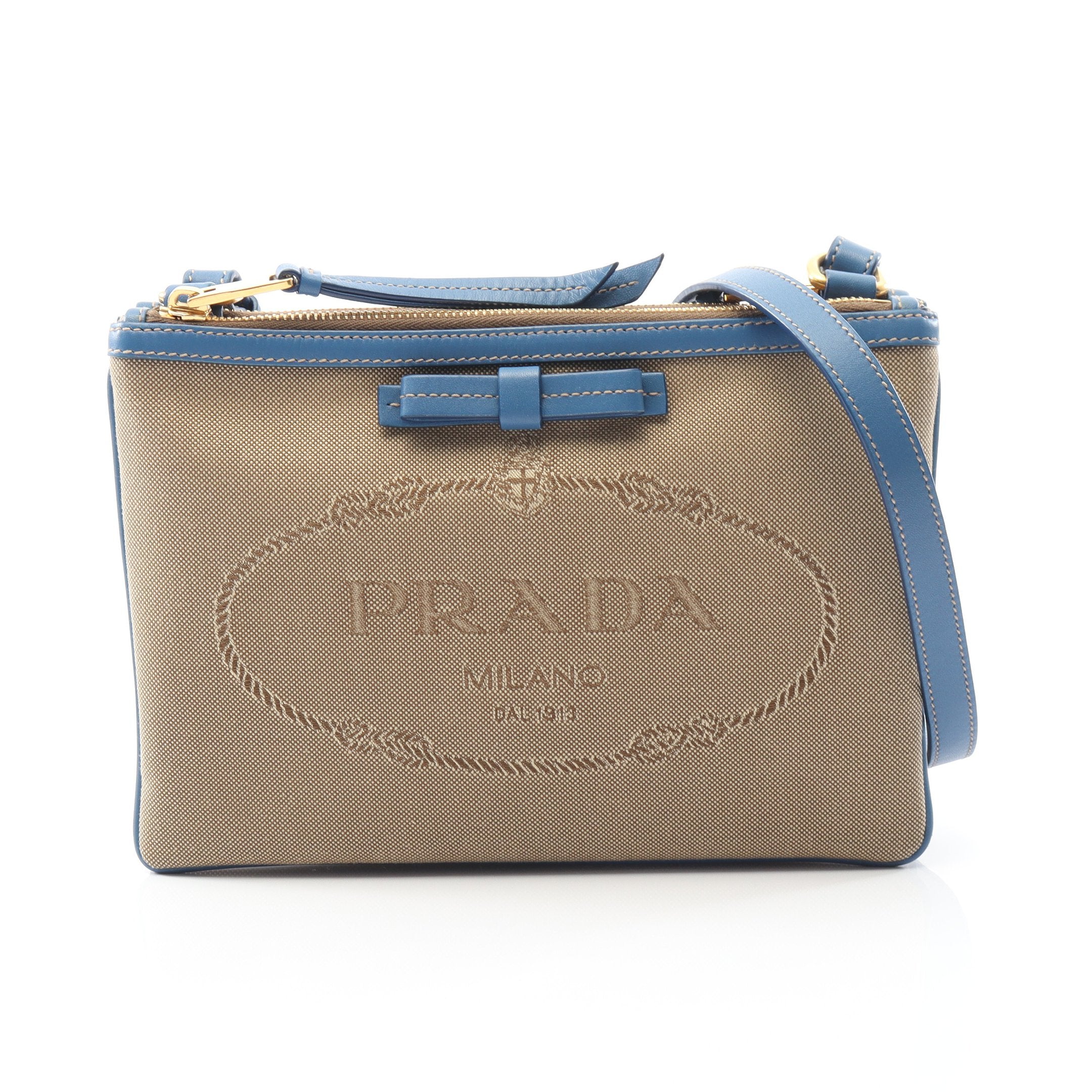 プラダ PRADA ジャガードバック ハンドバック ショルダーバック 【公式