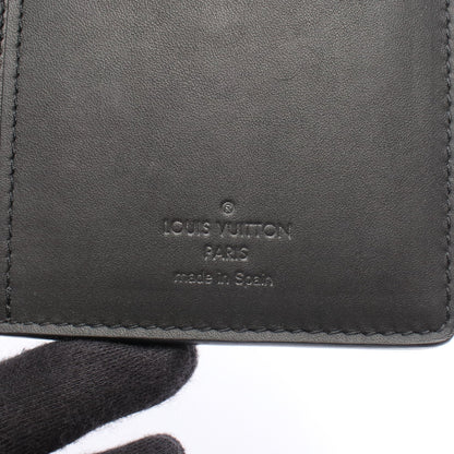 ポルトフォイユ ブラザ ダミエアンフィニ 二つ折り長財布 レザー ブラック ルイヴィトン 財布・小物 LOUIS VUITTON