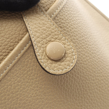 エヴリン 3 トロワ PM ショルダーバッグ トリヨンクレマンス ベージュ シルバー金具 U刻印 エルメス バッグ HERMES