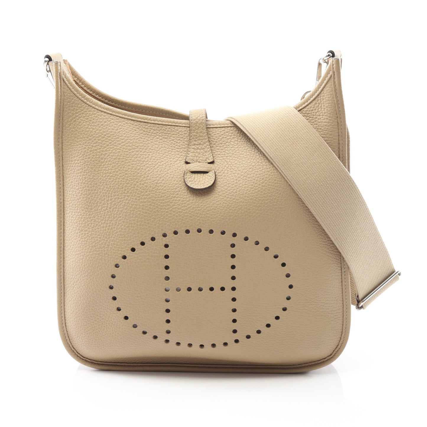 エヴリン 3 トロワ PM ショルダーバッグ トリヨンクレマンス ベージュ シルバー金具 U刻印 エルメス バッグ HERMES