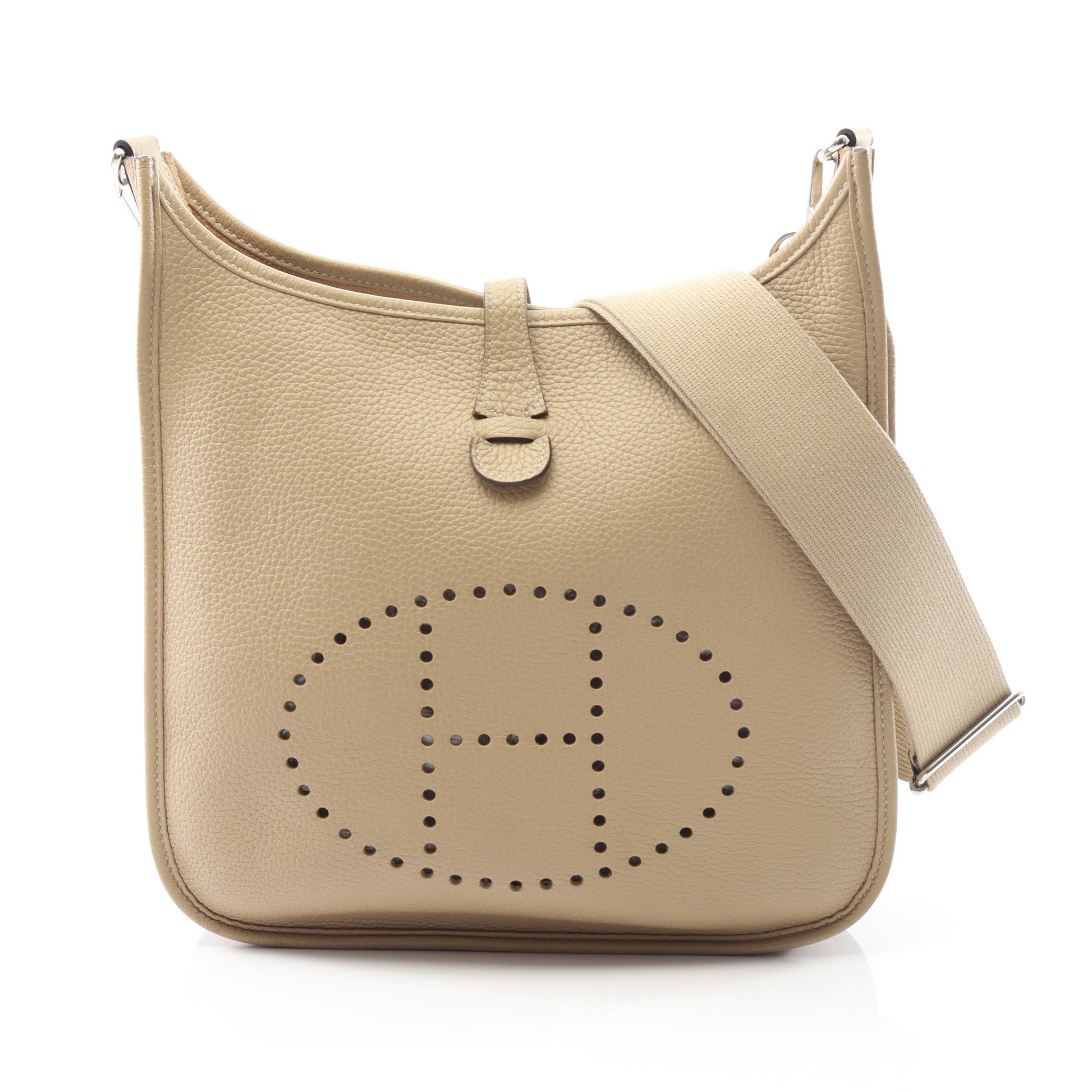 エヴリン 3 トロワ PM ショルダーバッグ トリヨンクレマンス ベージュ シルバー金具 U刻印 エルメス バッグ HERMES