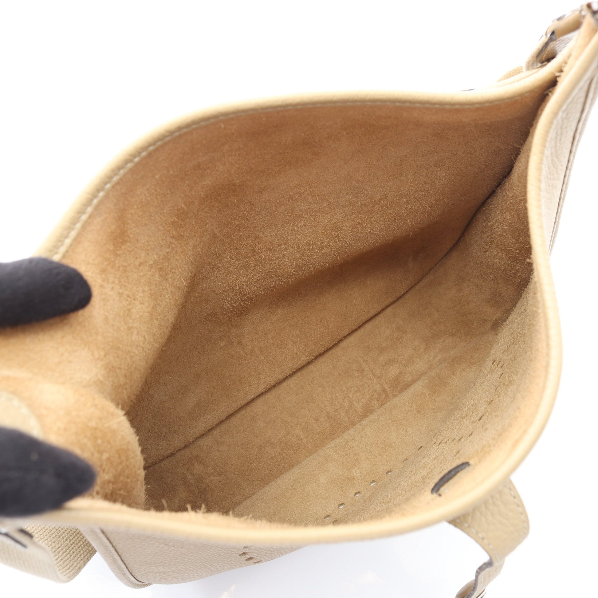 エヴリン 3 トロワ PM ショルダーバッグ トリヨンクレマンス ベージュ シルバー金具 U刻印 エルメス バッグ HERMES