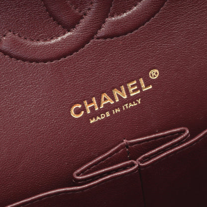 マトラッセ Wフラップ Wチェーンショルダーバッグ キャビアスキン ブラック ゴールド金具 シャネル バッグ CHANEL