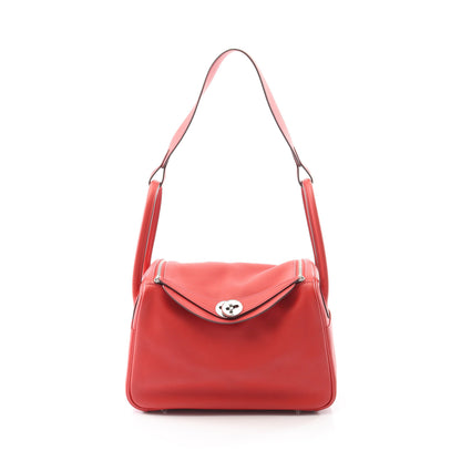 リンディ26 ルージュトマト ショルダーバッグ ヴォースイフト レッド シルバー金具 X刻印 エルメス バッグ HERMES