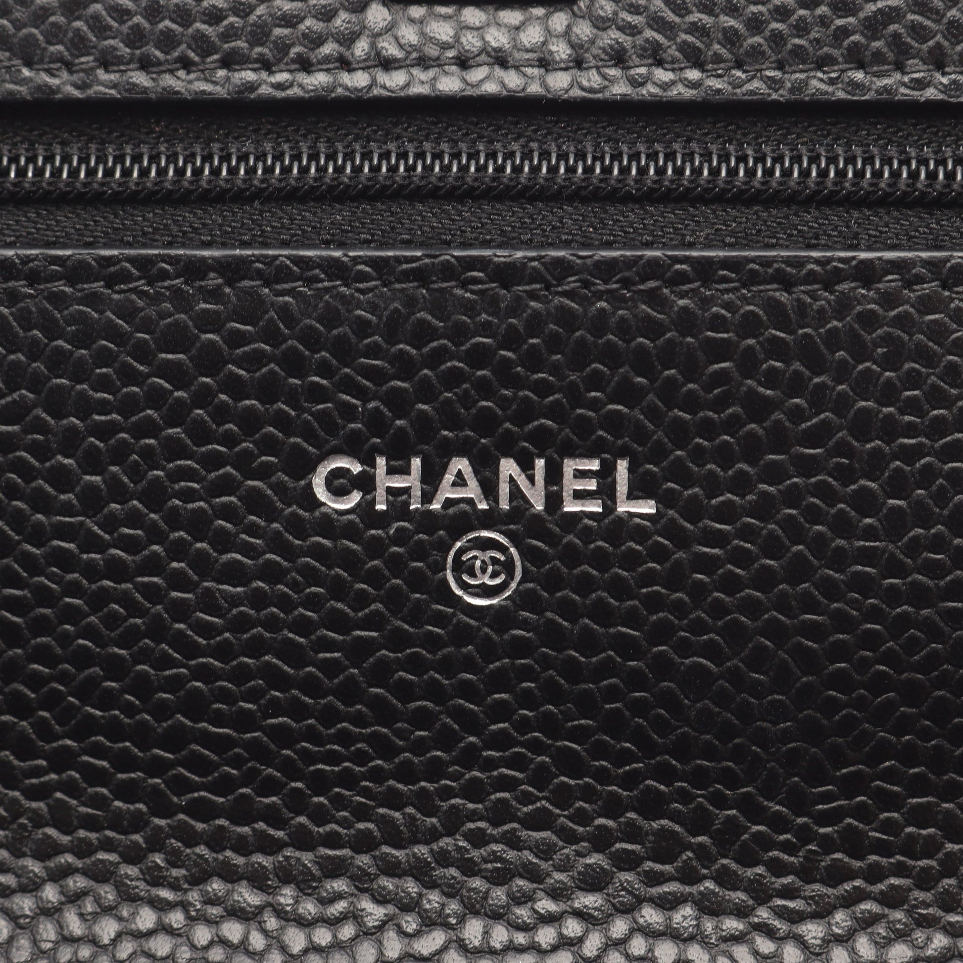 マトラッセ チェーンウォレット キャビアスキン ブラック シルバー金具 シャネル バッグ CHANEL