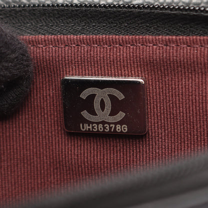 マトラッセ チェーンウォレット キャビアスキン ブラック シルバー金具 シャネル バッグ CHANEL
