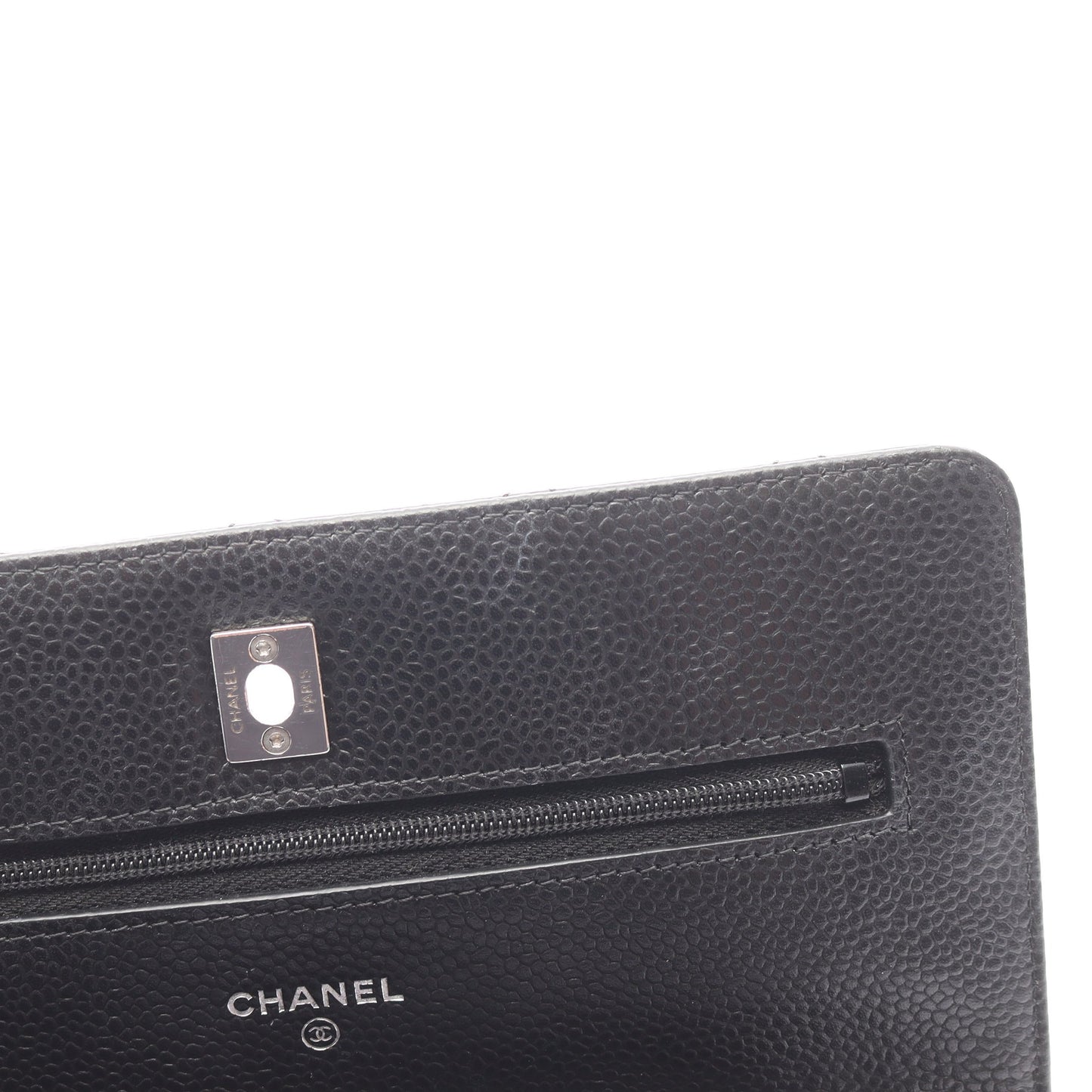 マトラッセ チェーンウォレット キャビアスキン ブラック シルバー金具 シャネル バッグ CHANEL