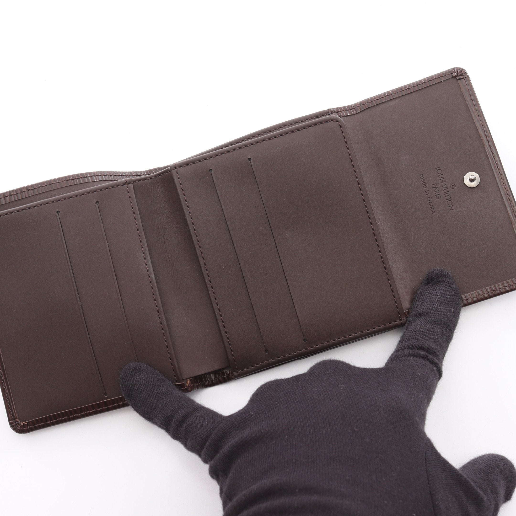 ポルト モネ ビエ カルト クレディ エピ モカ Wホック財布 三つ折り