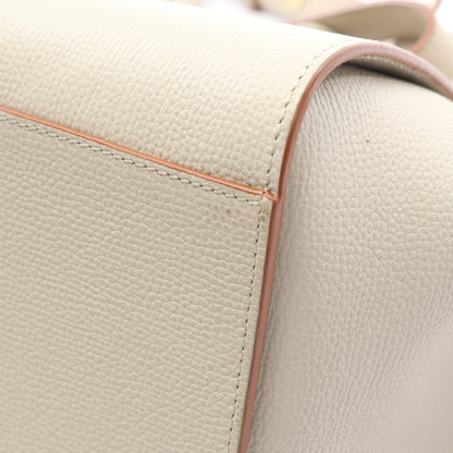 ハンモック ドローストリングバッグ ミニ ハンドバッグ レザー ライトベージュ 2WAY ロエベ バッグ LOEWE