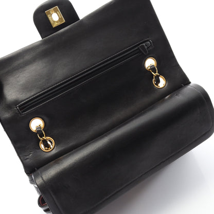 マトラッセ Wフラップ Wチェーンショルダーバッグ ラムスキン ブラック ゴールド金具 シャネル バッグ CHANEL