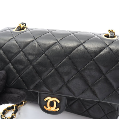 ミニマトラッセ20 チェーンショルダーバッグ ラムスキン ブラック ゴールド金具 ヴィンテージ シャネル バッグ CHANEL