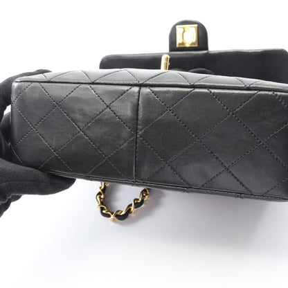 ミニマトラッセ20 チェーンショルダーバッグ ラムスキン ブラック ゴールド金具 ヴィンテージ シャネル バッグ CHANEL