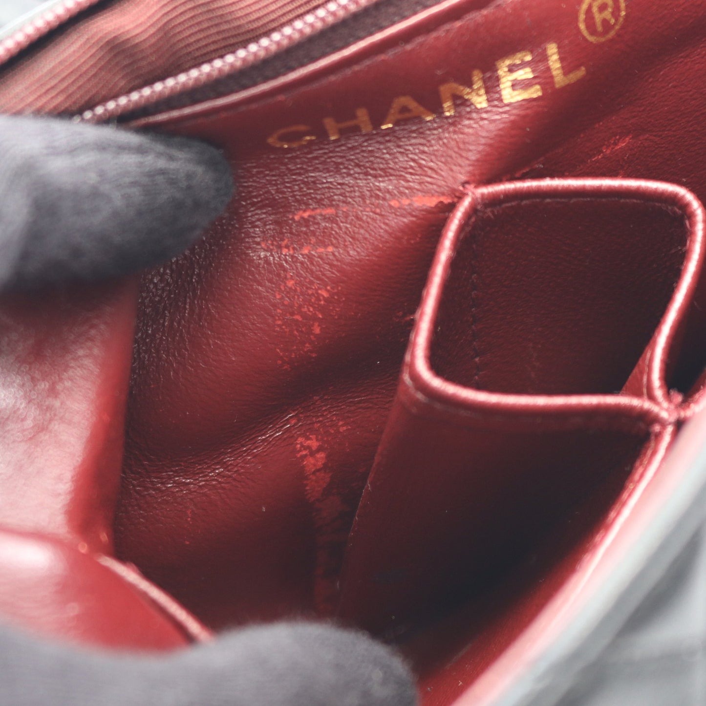 ミニマトラッセ20 チェーンショルダーバッグ ラムスキン ブラック ゴールド金具 ヴィンテージ シャネル バッグ CHANEL
